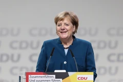 Thủ tướng Đức Angela Merkel tại cuộc họp báo ở Hamburg, Đức, ngày 7/12/2018. (Ảnh: THX/TTXVN)