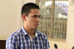 Bị cáo Trần Hoài Hận tại phiên tòa sơ thẩm. (Ảnh: Công Mạo/TTXVN)