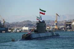 Tàu ngầm Iran. (Nguồn: Twitter)