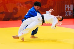 Lê Anh Tài đánh bại đối thủ người Thái Lan. (Ảnh: Vietnam+)