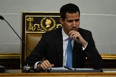 Chủ tịch Quốc hội Juan Guaido tự phong là Tổng thống lâm thời của Venezuela. (Ảnh: AFP/TTXVN)
