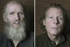 Kevin King, (trái) từ Pennsylvania, và Timothy Weekks, đã bị bắt cóc 3 năm trước tại Kabul. (Nguồn: theguardian.com)