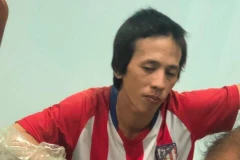 Nghi phạm Trần Trọng Luận tại cơ quan công an. (Ảnh: Nguyễn Văn Việt/TTXVN) 