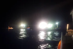 Cứu nạn tàu cá gặp nạn trên biển. Ảnh minh họa. (Nguồn: Xuân Nguyên/TTXVN)