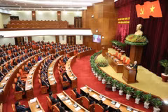 Quang cảnh phiên bế mạc Hội nghị. (Ảnh: Trí Dũng/TTXVN)