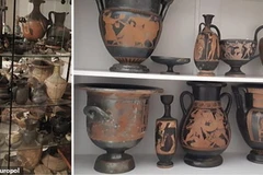 Các cổ vật được khai quật trái phép tại Italy. (Nguồn: Europol)