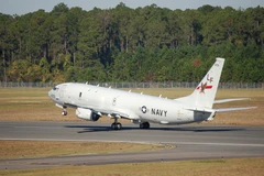 Máy bay tuần tra biển P-8A Poseidon của hải quân Mỹ. (Ảnh: AFP/TTXVN)