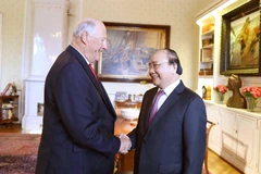 Thủ tướng Nguyễn Xuân Phúc hội kiến Nhà vua Na Uy Harald V. (Ảnh: Thống Nhất/TTXVN)