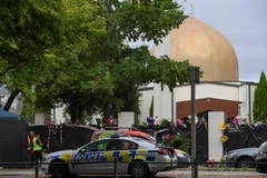 Cảnh sát tuần tra tại hiện trường vụ xả súng ở Christchurch, New Zealand ngày 21/3/2019. (Ảnh: THX/TTXVN) 