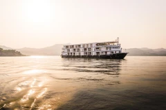 Tàu thủy trên sông Ayeyarwady, Myanmar. Ảnh minh họa. (Nguồn: rainforestcruises.com)