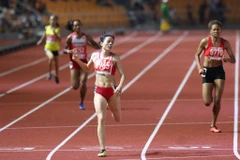 Nguyễn Thị Huyền xuất sắc về nhất với thành tích 52,80 giây. (Nguồn: Vietnam+)