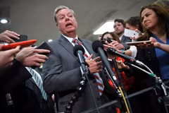 Thượng nghị sĩ Lindsey Graham phát biểu với báo giới tại Washington, DC., ngày 21/5/2019. (Ảnh: AFP/TTXVN)