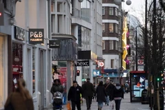 Phố Oxford ở trung tâm thủ đô London, Anh . (Nguồn: AFP/TTXVN)