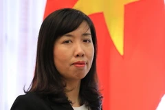 Người Phát ngôn Bộ Ngoại giao Việt Nam Lê Thị Thu Hằng. (Ảnh: TTXVN phát)