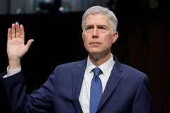 Ông Neil Gorsuch trong phiên điều trần tại Ủy ban Tư pháp Thượng viện Mỹ ở Washington, DC. ngày 20/3. (Nguồn: AFP/ TTXVN)