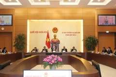 Phiên họp thứ 8 của Ủy ban Thường vụ Quốc hội. (Ảnh minh họa: Phương Hoa/TTXVN)