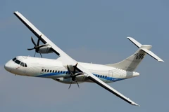 Máy bay ATR 72-600 tại sân bay Toulouse-Blagnac, Pháp. (Nguồn: AFP/TTXVN)