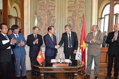 Quang cảnh lễ kỷ niệm. (Ảnh: Quang Sơn/Vietnam+)