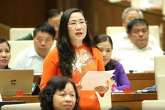 Đại biểu Quốc hội tỉnh Bắc Kạn Nguyễn Thị Thuỷ. (Nguồn ảnh: TTXVN)