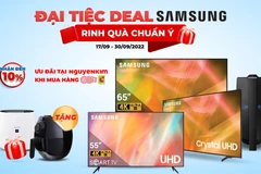 Nhiều thương hiệu lớn như Samsung, Sony... phối hợp với các đại lý triển khai các chương trình khuyến mãi giá tốt. (Ảnh: nguyenkim)