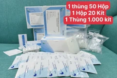 Dù giá nhập ở mức cao nhưng các sản phẩm kit test COVID-19 luôn trong tình trạng 'cháy hàng'. (Ảnh: Facebook)