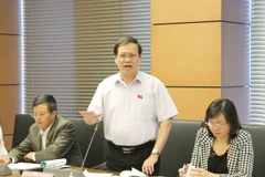 Đại biểu Quốc hội tỉnh Hải Dương Võ Văn Kim phát biểu ý kiến. (Ảnh: Phương Hoa/TTXVN)