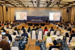 Thẩm phán Vladimir Golitsyn phát biểu tại hội thảo. (Ảnh: Thanh Vũ/TTXVN)