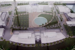 Mô hình Trung tâm Vũ trụ Việt Nam. Ảnh minh họa. (Ảnh: Vũ Sinh/TTXVN)