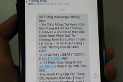 Triệt phá đường dây lừa đảo trúng thưởng trên Facebook, Zalo