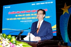 Thủ tướng Nguyễn Tấn Dũng phát biểu tại buổi lễ. (Ảnh: Đức Tám/TTXVN) 