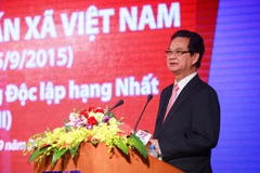Thủ tướng Nguyễn Tấn Dũng phát biểu tại buổi lễ. (Ảnh: Trọng Đạt/TTXVN) 