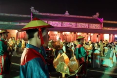 Dạ tiệc Đêm Hoàng cung, một trong những sản phẩm du lịch thu hút khách tại Huế. (Ảnh: Quốc Việt/Vietnam+)