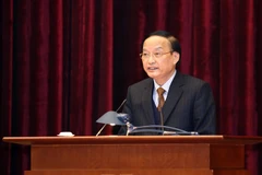 Ông Tô Huy Rứa, Ủy viên Bộ Chính trị, Bí thư Trung ương Đảng, Trưởng ban Tổ chức Trung ương. (Ảnh: Doãn Tấn/TTXVN)