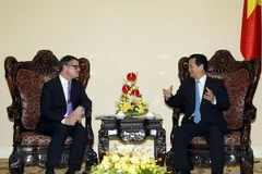 Thủ tướng Nguyễn Tấn Dũng tiếp Bộ trưởng Khoa học và Nghệ thuật Bang Hessen Cộng hòa Liên bang Đức Boris Rhein. (Ảnh: Đức Tám/TTXVN)
