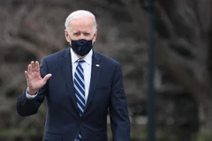 Tổng thống Mỹ Joe Biden tại Nhà Trắng, Washington, DC ngày 16/3/2021. (Ảnh: AFP/TTXVN)