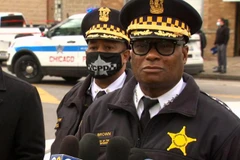 Cảnh sát Chicago sau vụ xả súng. (Nguồn: CNN)