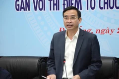 Chủ tịch UBND thành phố Đà Nẵng Lê Trung Chinh phát biểu tại Hội thảo. (Ảnh: Quốc Dũng/TTXVN)