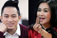 Thanh Lam và Tùng Dương không chỉ là cặp đôi 'hợp cạ' khi hát chung mà còn rất thân thiết ở ngoài đời... (Ảnh: CTS)