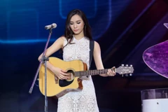 Kiều Diễm "đánh gục" ban giám khảo khi có phong cách lai giữa Mỹ Tâm và Hà Hồ. (Ảnh: CTS) 