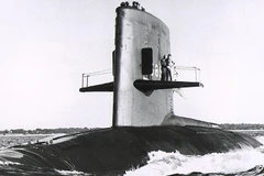 Tàu ngầm Minerve. (Ảnh: AP) 