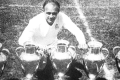 Huyền thoại Di Stefano với 5 chức vô địch châu Âu.