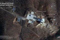 Hình ảnh hoạt động tại bãi thử Sohae của Triều Tiên. (Ảnh: Planet Labs)