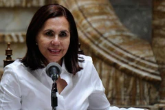 Ngoại trưởng trong chính phủ lâm thời Bolivia Karen Longaric. (Ảnh: AFP)