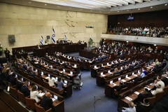 Toàn cảnh một phiên họp của Quốc hội Israel tại Jerusalem (Ảnh THX/TTXVN)