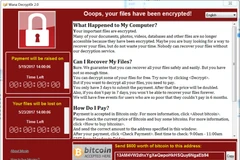 Virus WannaCry từng làm tê liệt hàng trăm nghìn máy tính tại 150 quốc gia hồi năm 2017 (Ảnh: McAfee)