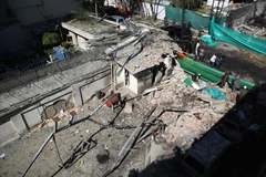 Hiện trường một vụ tấn công do Taliban tiến hành tại Kabul ngày 9/5 (Ảnh: THX/TTXVN)