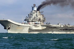 Tàu sân bay Đô đốc Kuznetsov. (Ảnh: Sputnik)