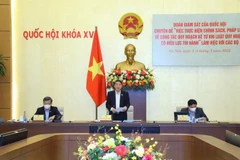 Phó Chủ tịch Quốc hội Nguyễn Đức Hải phát biểu chỉ đạo. (Ảnh: Văn Điệp/TTXVN)
