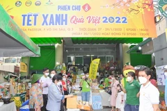 Các gian hàng tại Phiên chợ Tết xanh-Quà Việtcongthuong