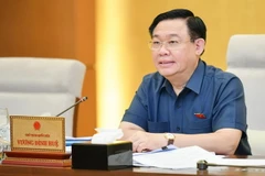 Chủ tịch Quốc hội Vương Đình Huệ phát biểu. (Ảnh: Doãn Tấn/TTXVN)